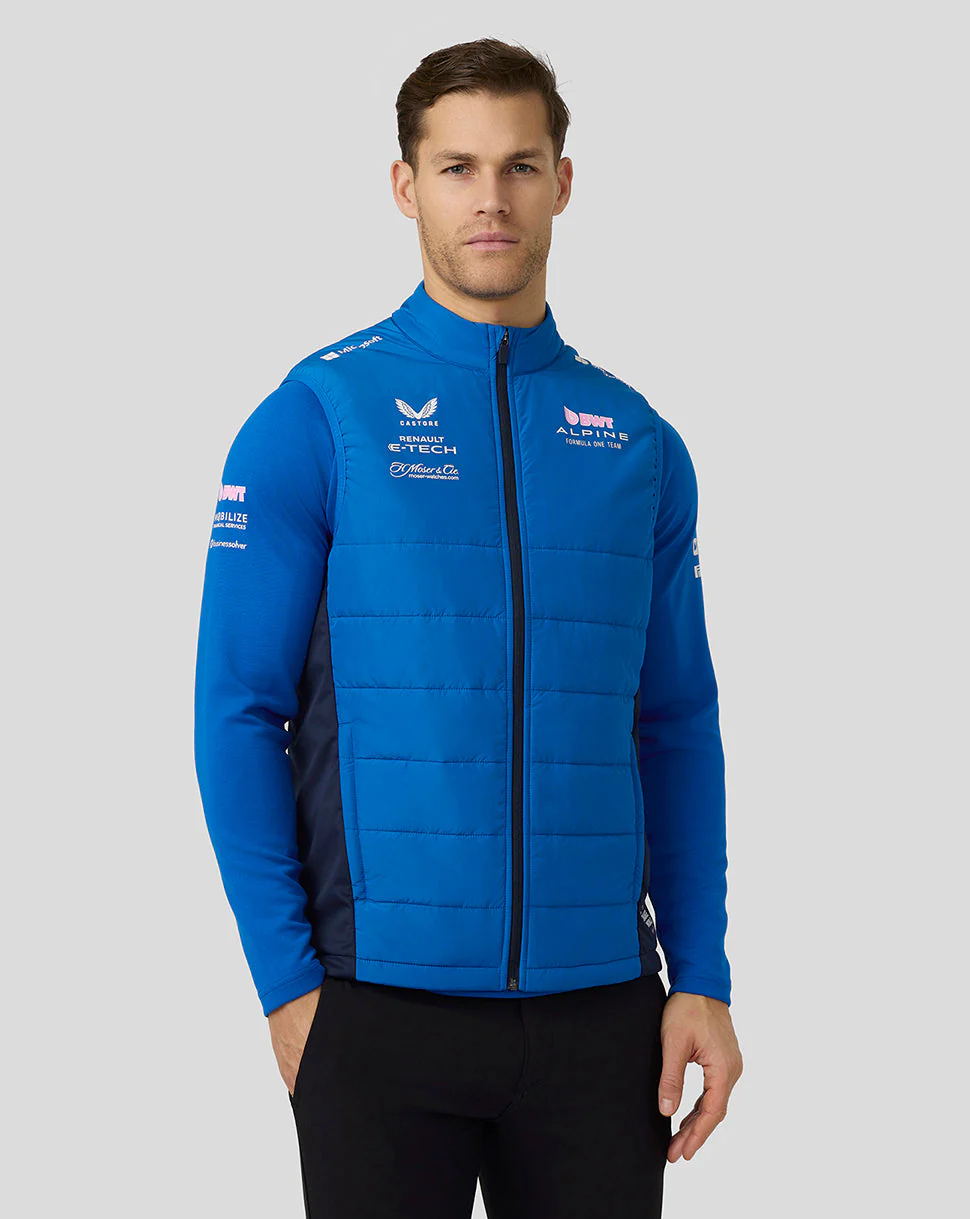 BWT Alpine Formula One Team’s Official Unisex Hybrid Gilet - Lapis Blue