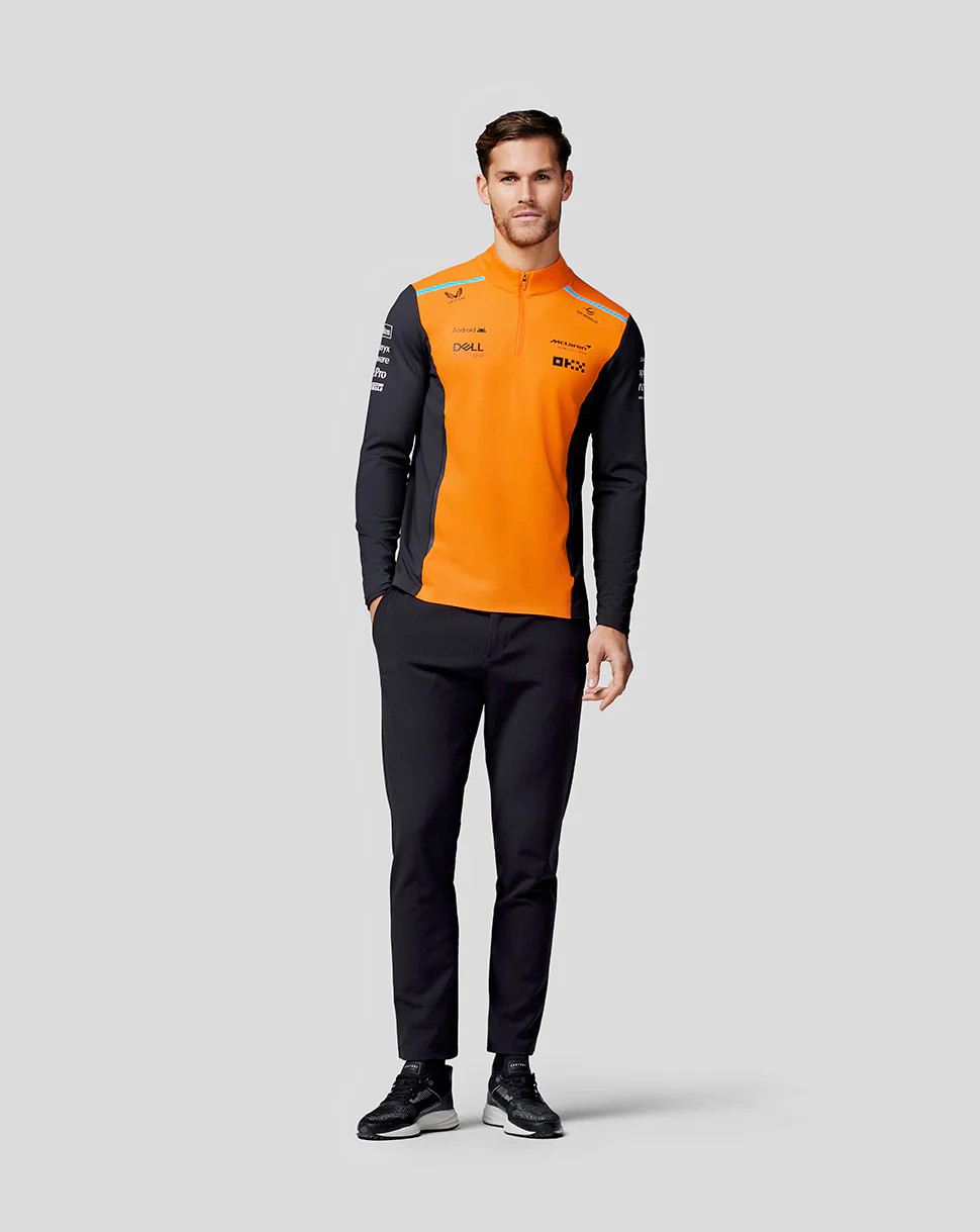 McLaren Mens Official Teamwear Quarter Zip Top Formula 1