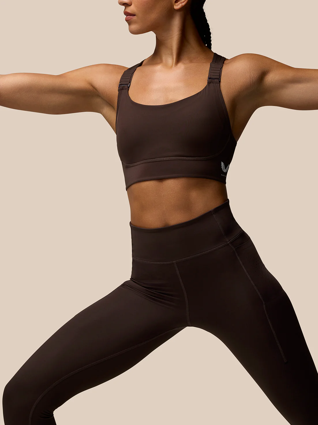 Zone Training Leggings - Brown