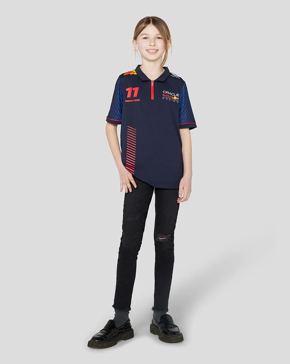 ORACLE RED BULL RACING JUNIOR SS POLO SHIRT DRIVER SERGIO CHECO PEREZ - NIGHT SKY