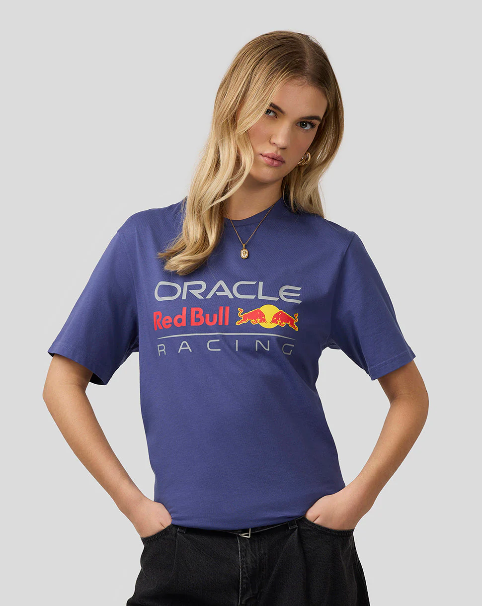 Oracle Red Bull Racing Unisex Large Front Logo T-Shirt - Skipper Blue