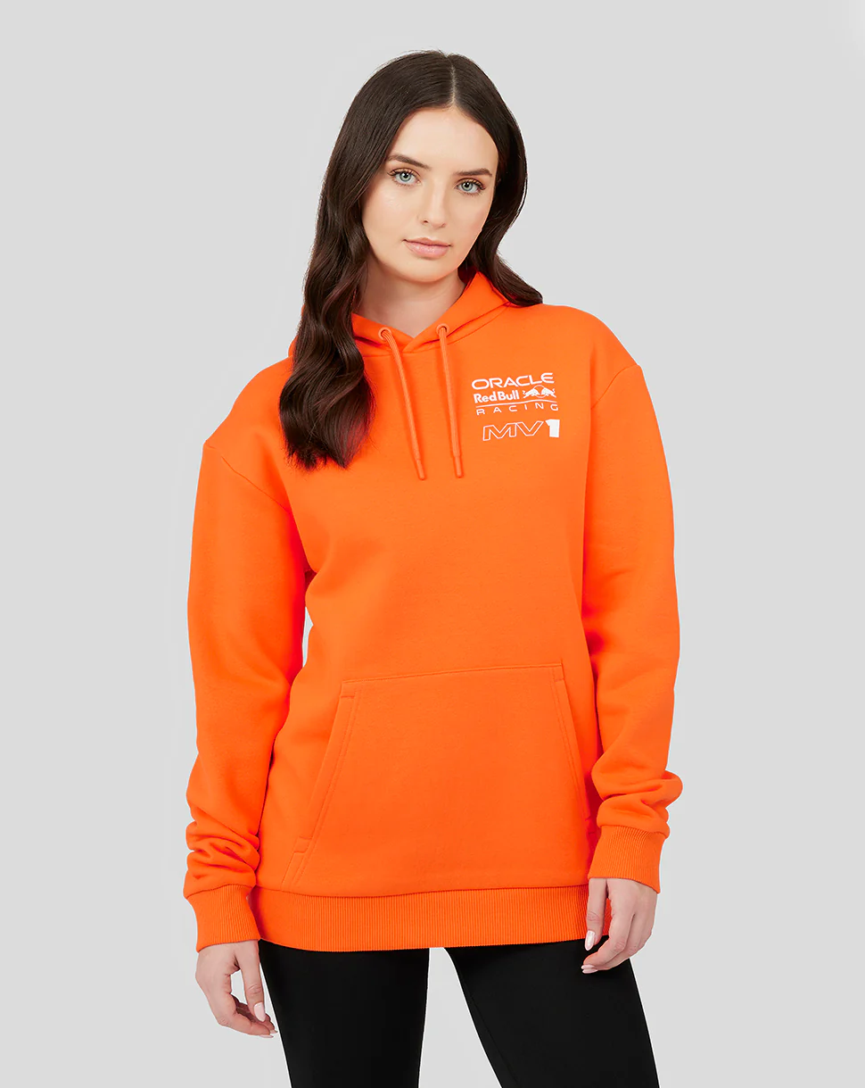 ORACLE RED BULL RACING UNISEX DRIVER MAX VERSTAPPEN HOODIE - EXOTIC ORANGE