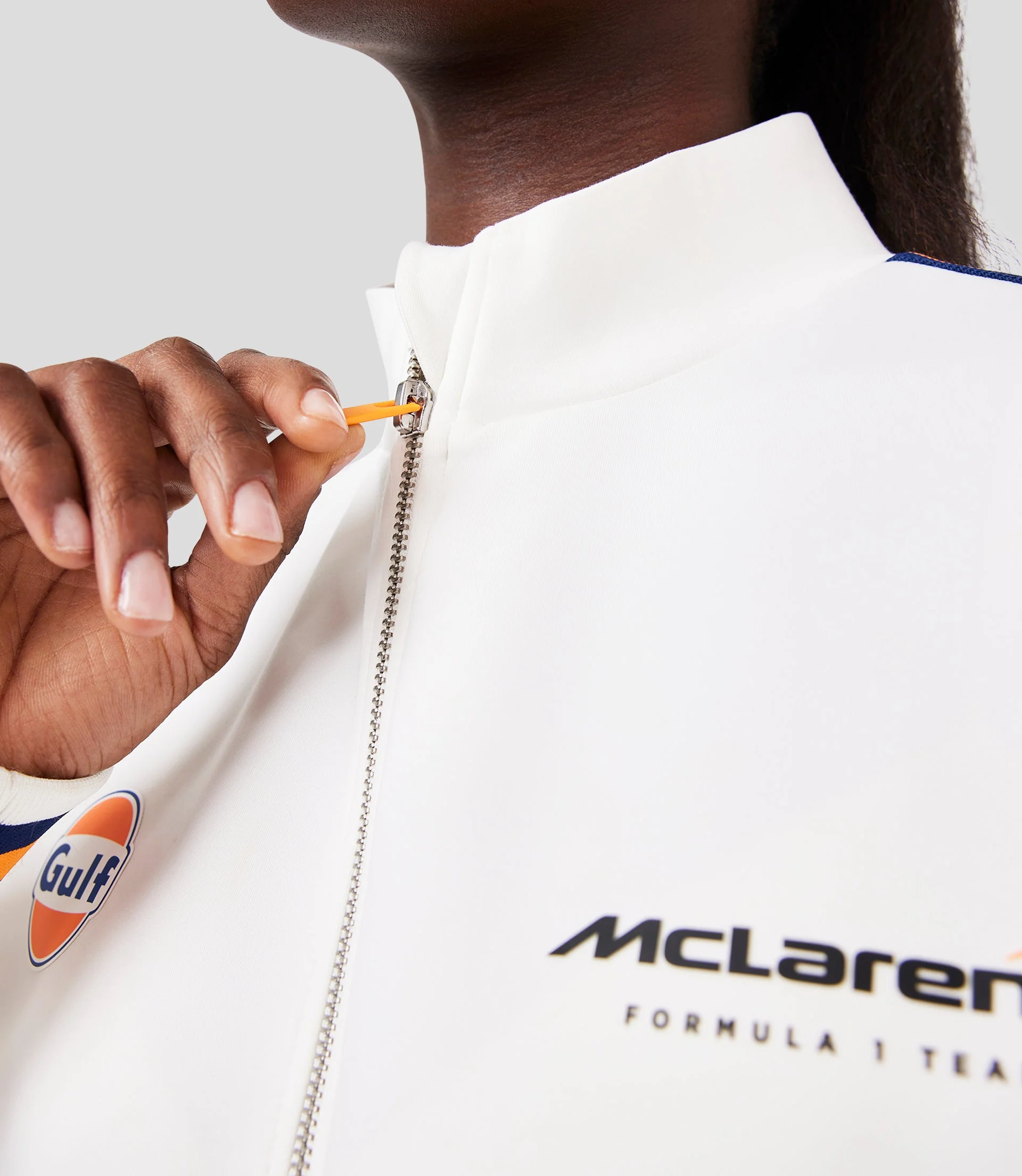 White McLaren Gulf Track Jacket