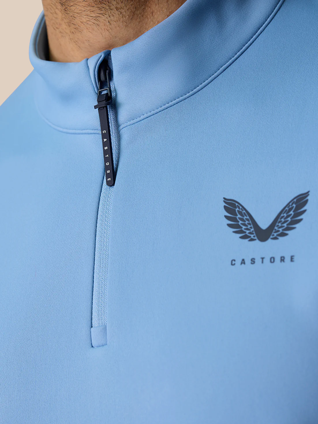 Golf Club Classic 1/4 Zip Top  - Sky Blue