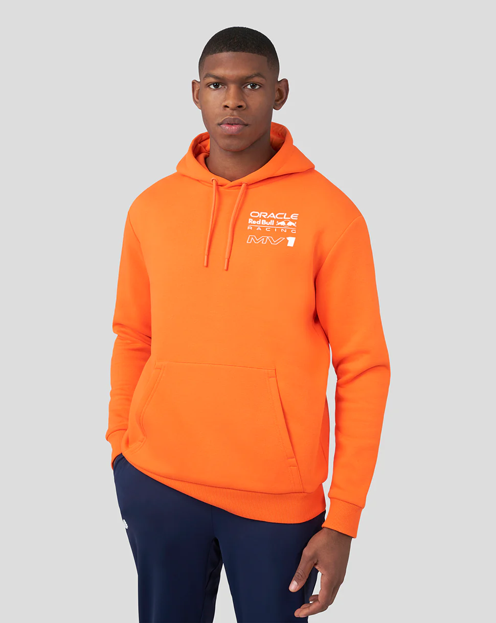 ORACLE RED BULL RACING UNISEX DRIVER MAX VERSTAPPEN HOODIE - EXOTIC ORANGE
