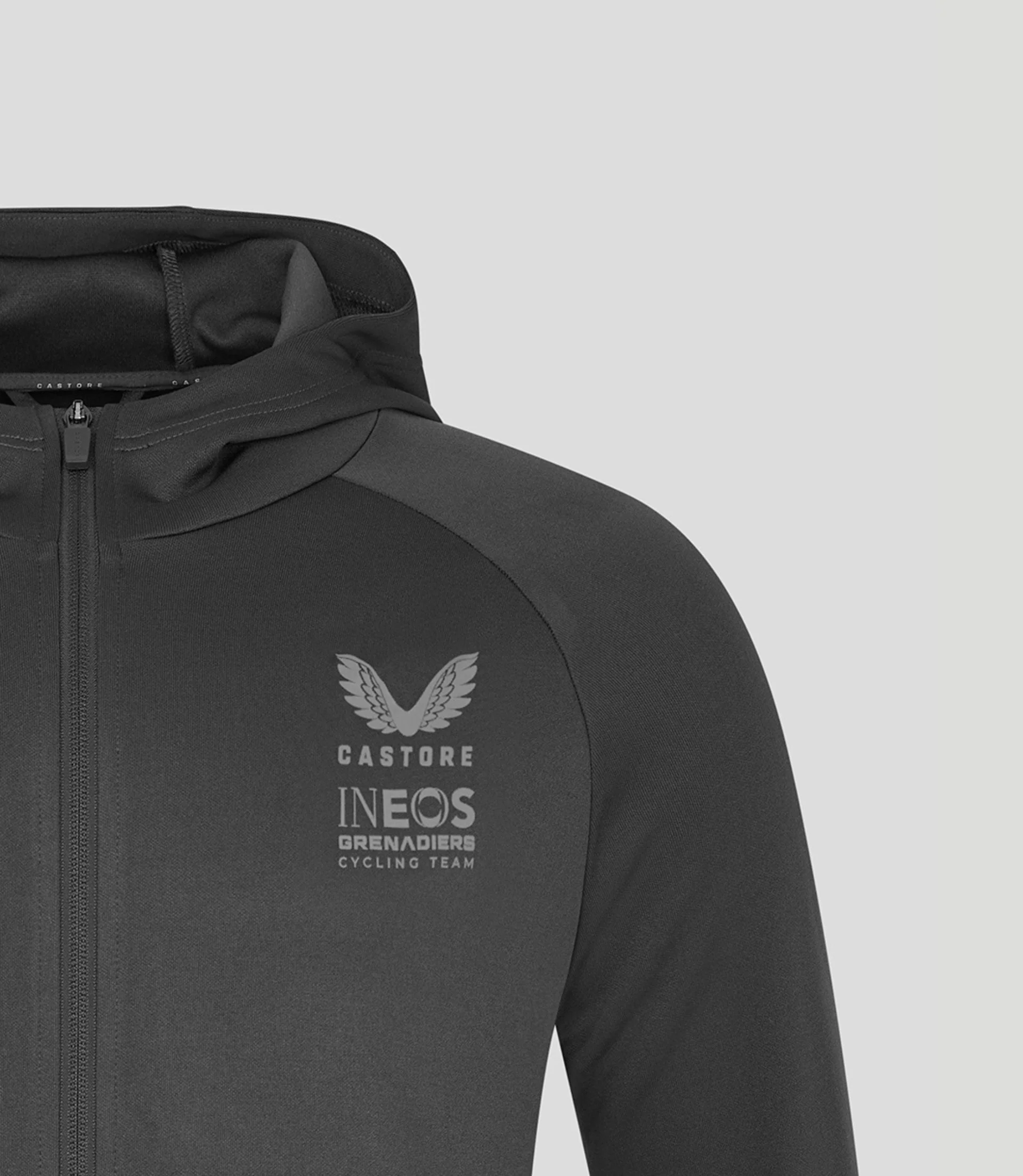 INEOS Grenadiers 2025 Unisex Dual Brand Full Zip Hoodie - Grey