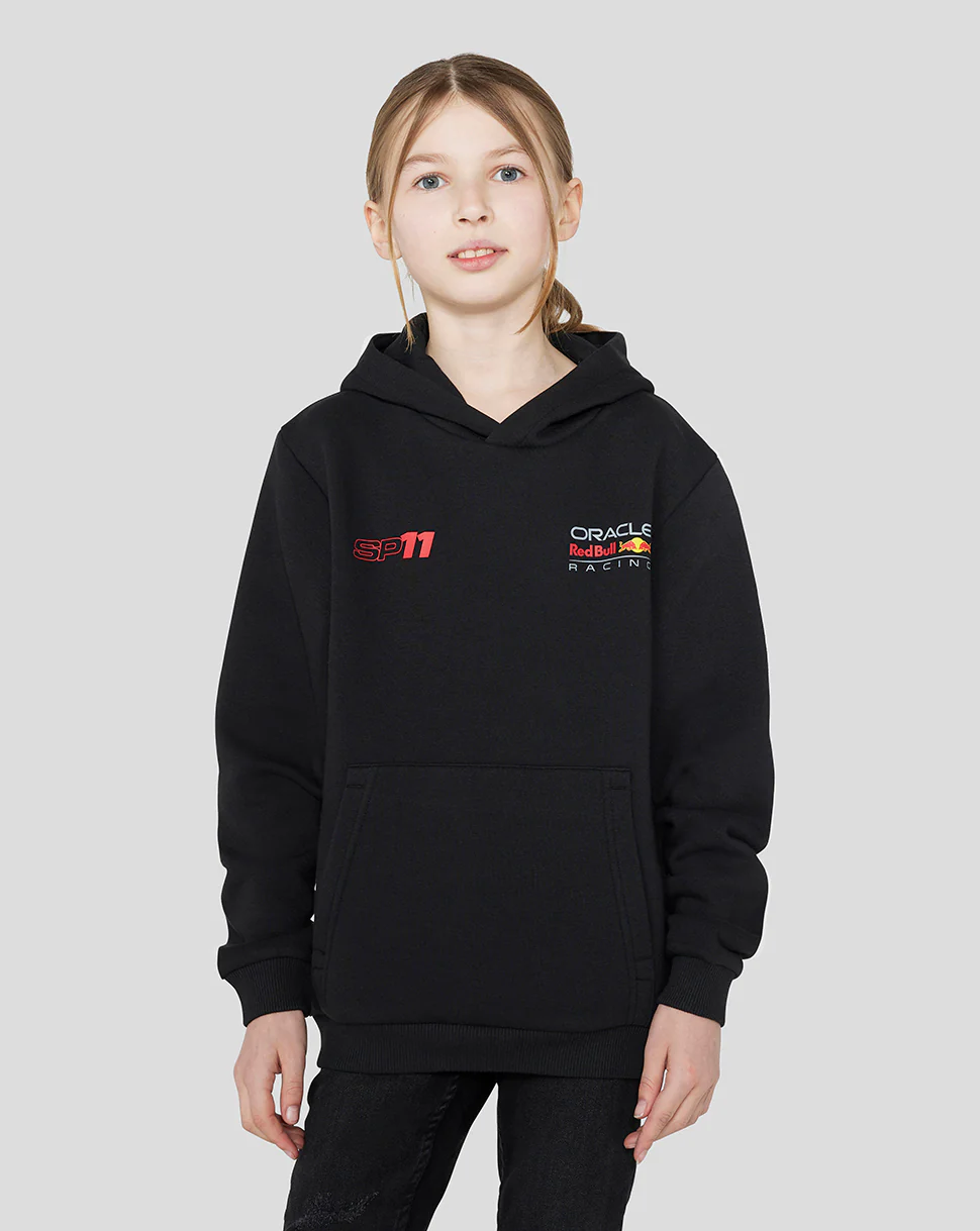 ORACLE RED BULL RACING JUNIOR DRIVER SERGIO CHECO PEREZ HOODIE - BLACK