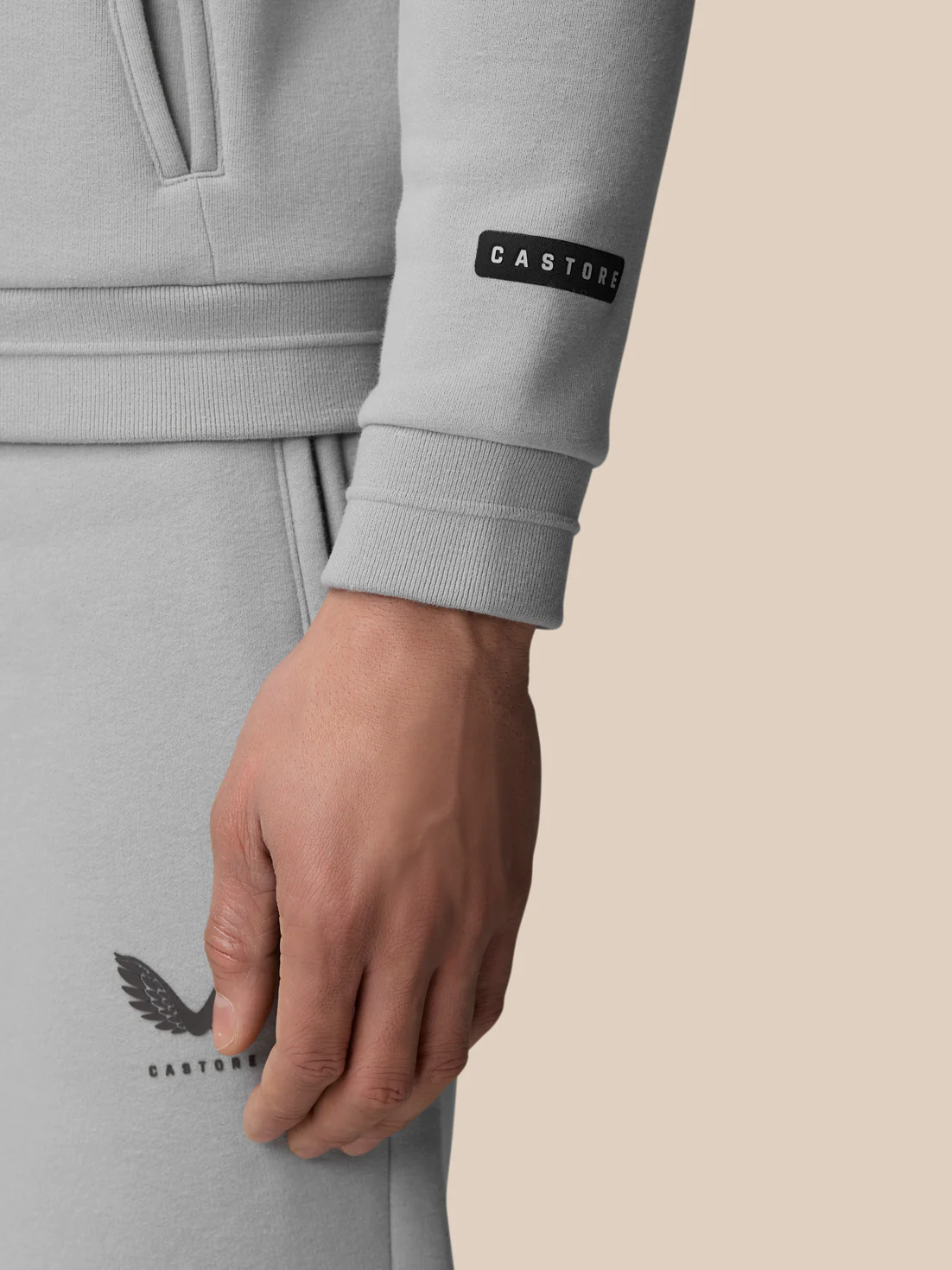 Adapt Fleece Zip-Through Hoodie - Grey