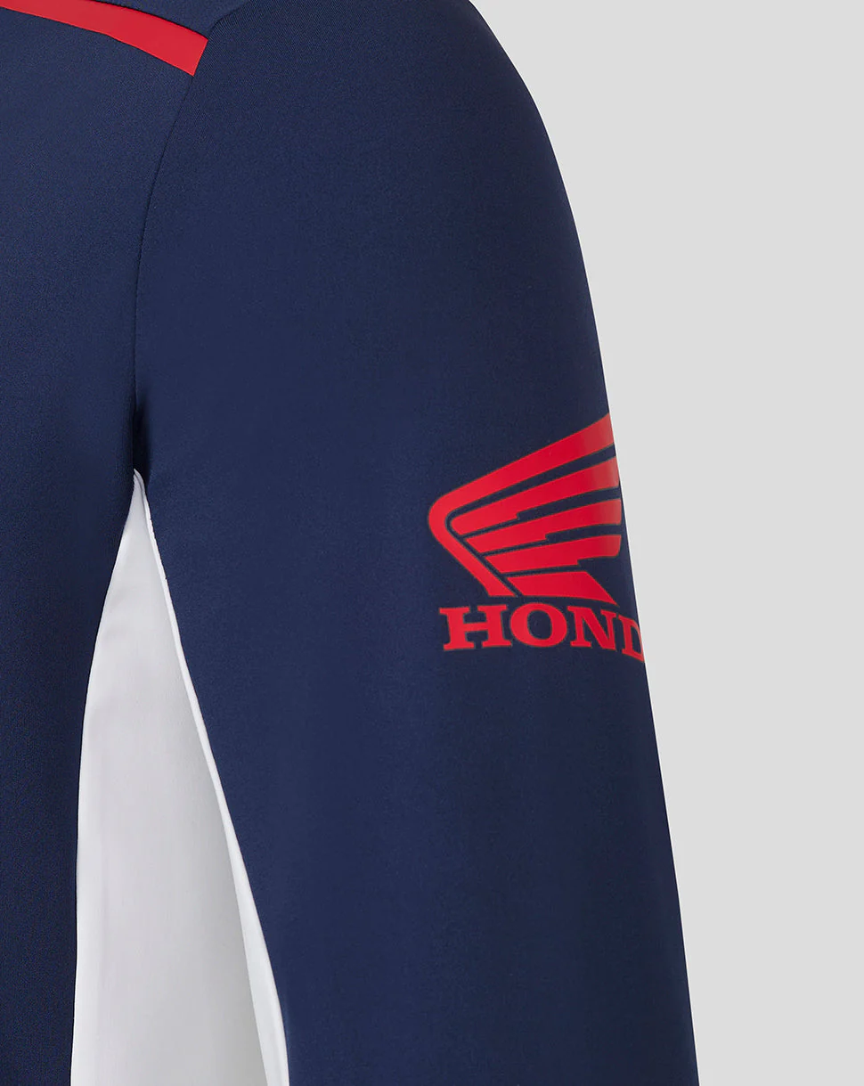 Unisex Honda HRC Zip Up Hoodie - Black Iris