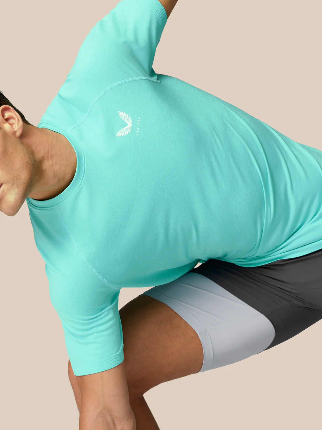 Flow Training T-Shirt - Light Aqua