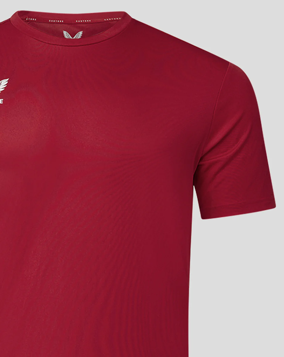 Mens Short Sleeve Training T-Shirt - Biking Red