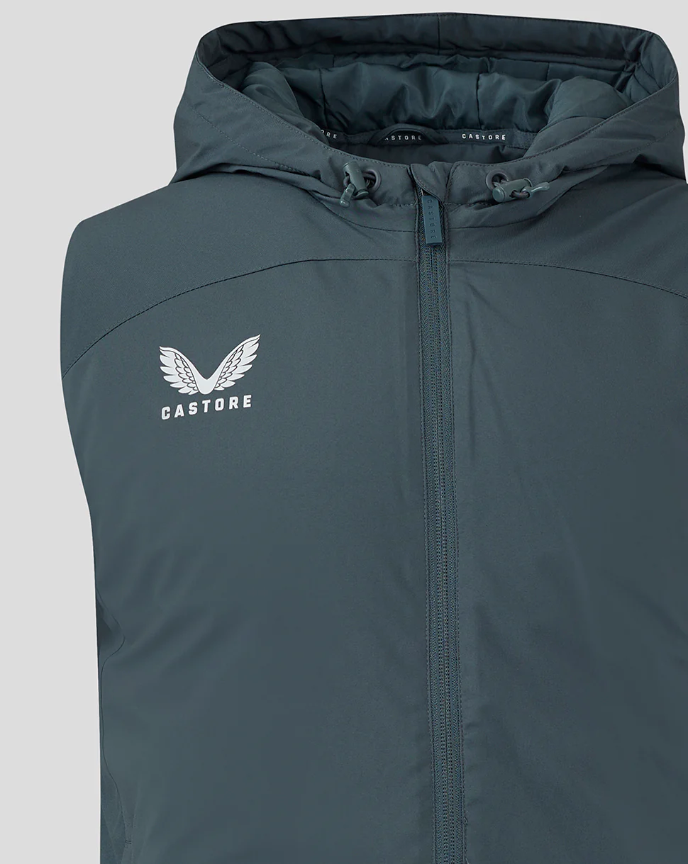 Mens Hooded Gilet - Dark Slate