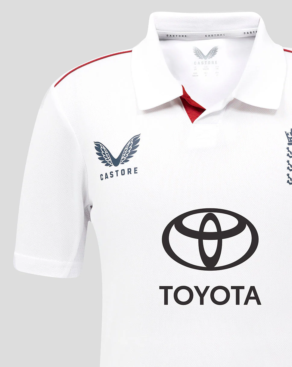 England Cricket Test Junior Replica Short Sleeve Shirt 25/26