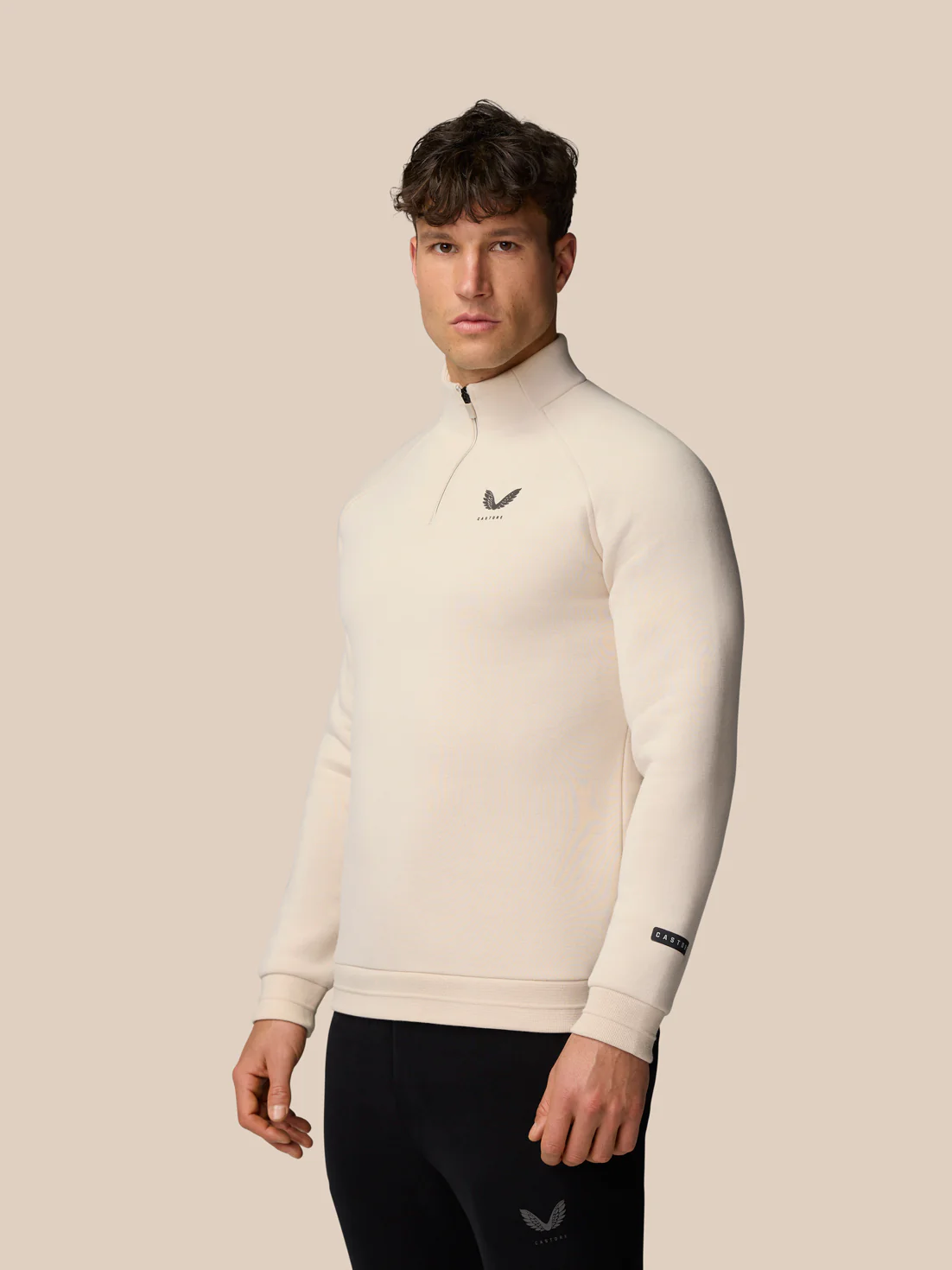 Adapt Fleece Quarter Zip - Stone/Gunmetal