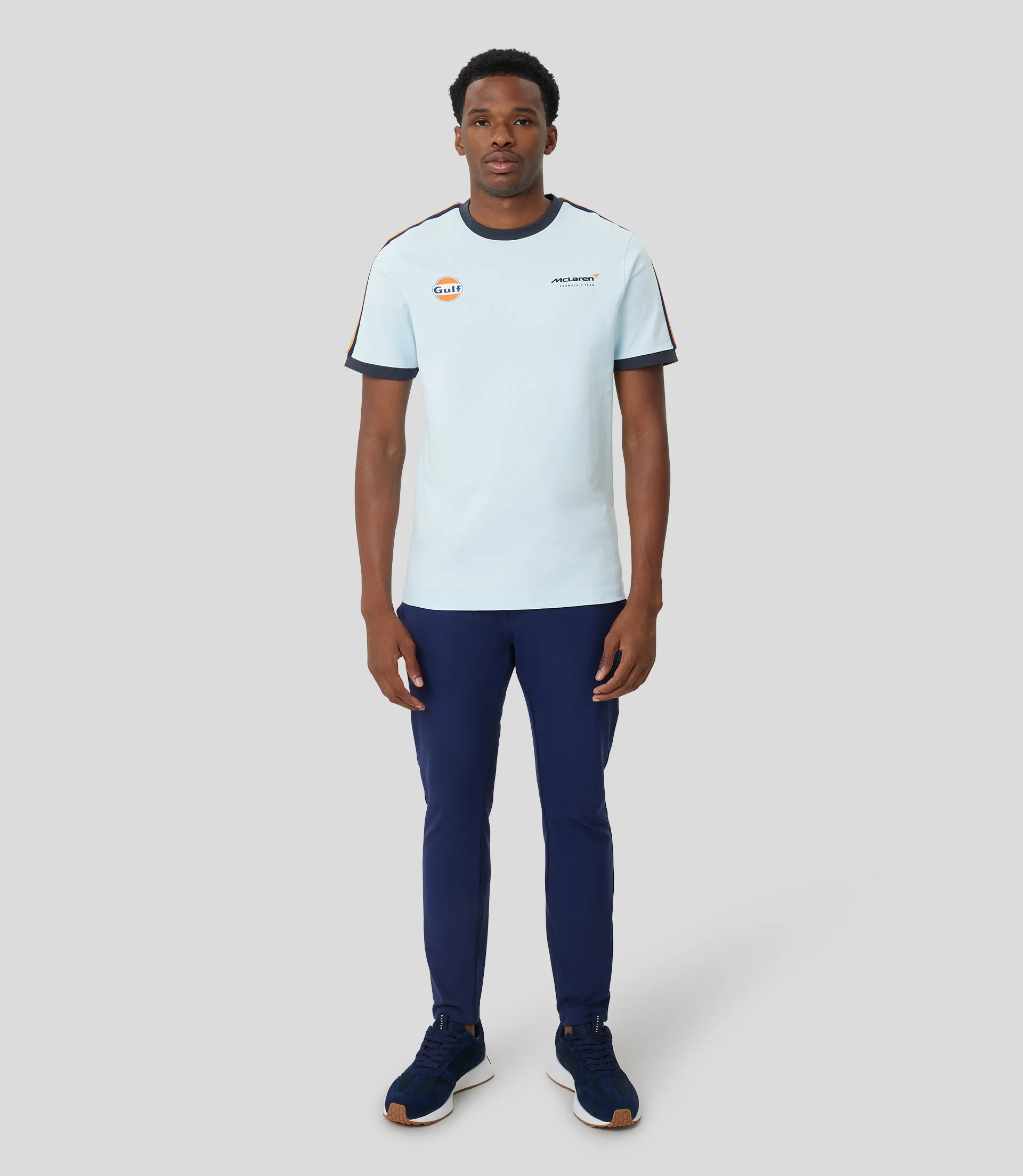 Blue McLaren Gulf Ringer Taper T-Shirt