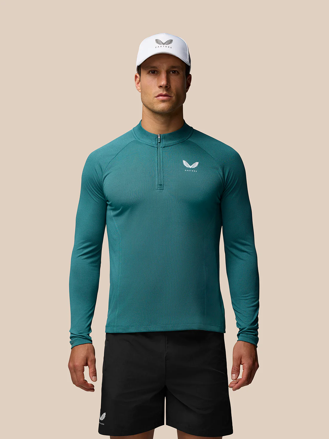 Apex Training 1/4 Zip Top - Aqua