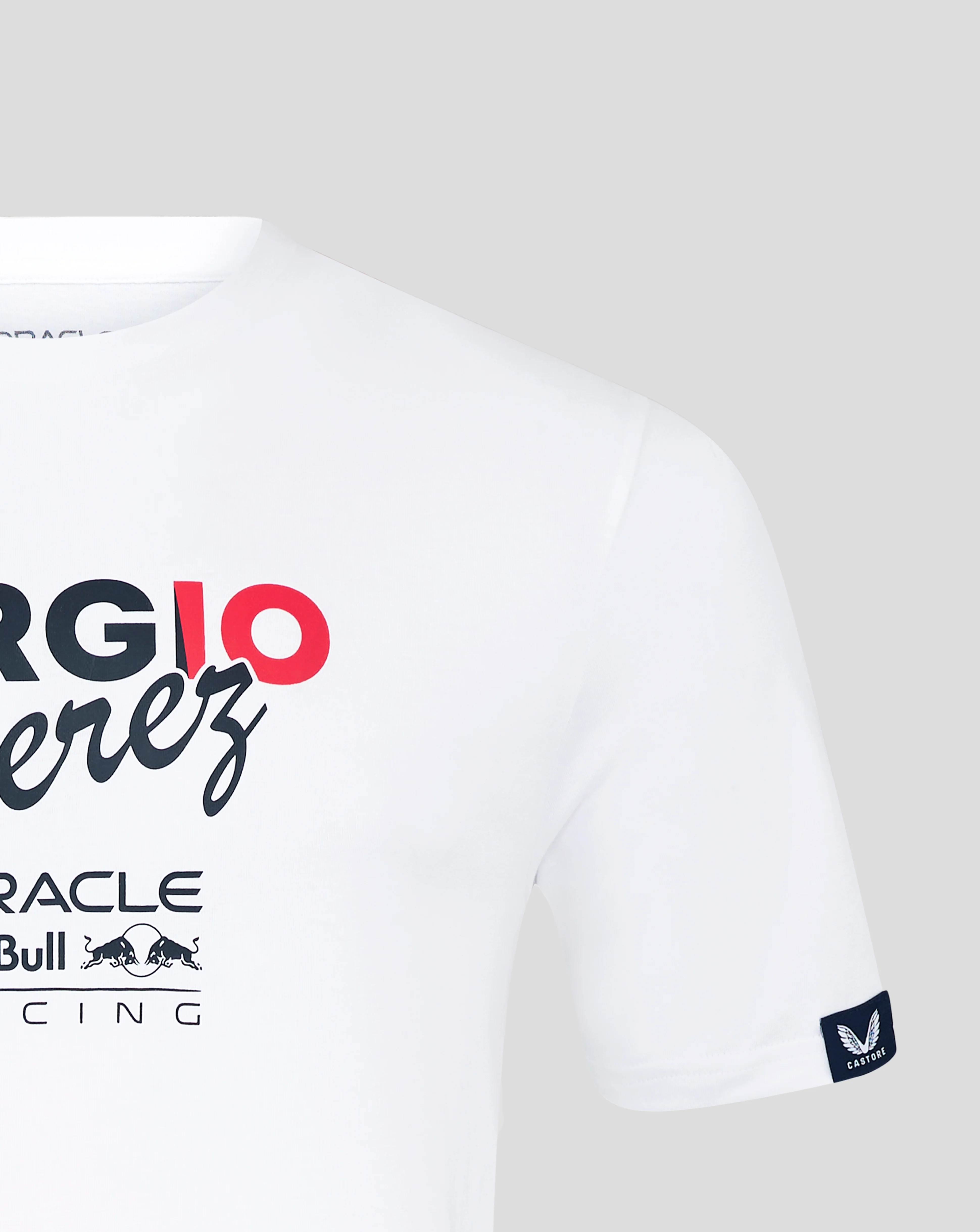 Oracle Red Bull Racing Junior Sergio Perez Flag T-Shirt - Brilliant White