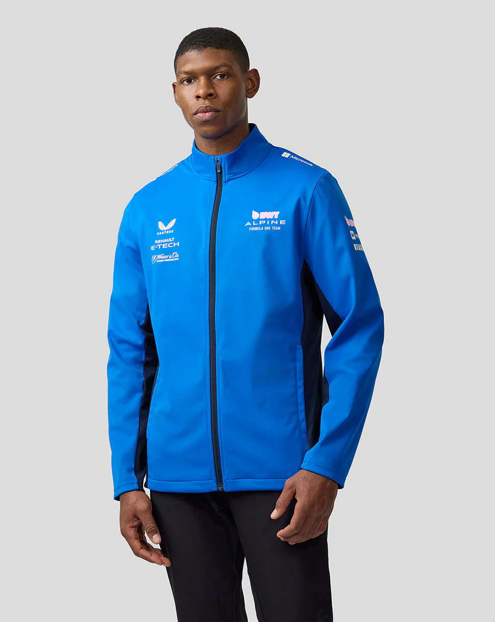 BWT Alpine Formula One Team’s Official Unisex Soft Shell Jacket - Lapis Blue