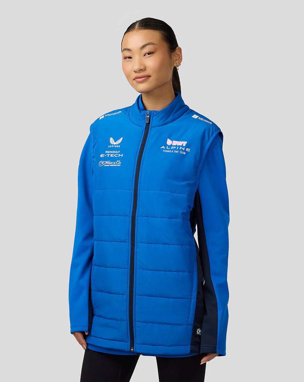 BWT Alpine Formula One Team’s Official Unisex Hybrid Gilet - Lapis Blue