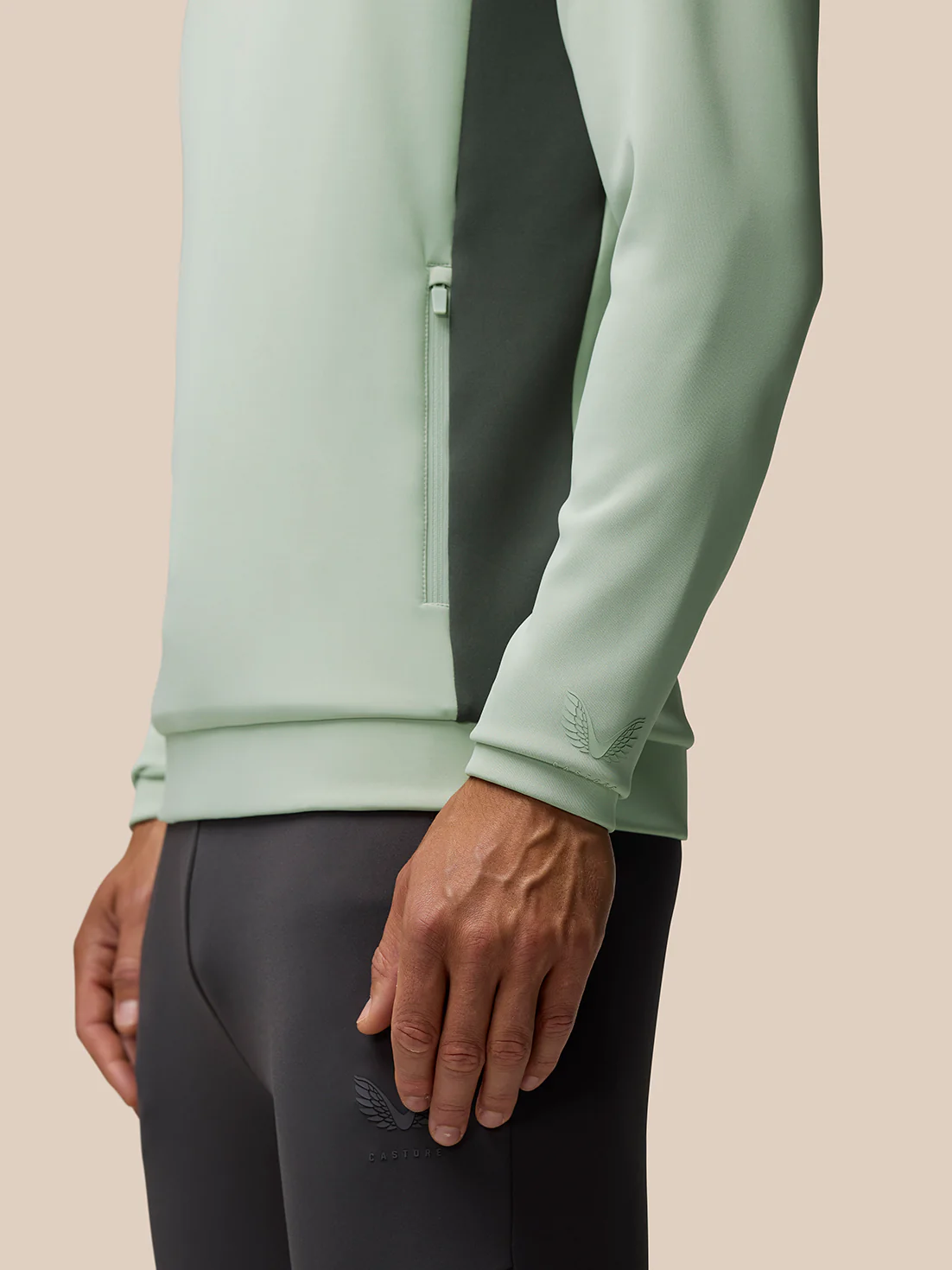 Flex 1/4 Zip Sweatshirt - Sage