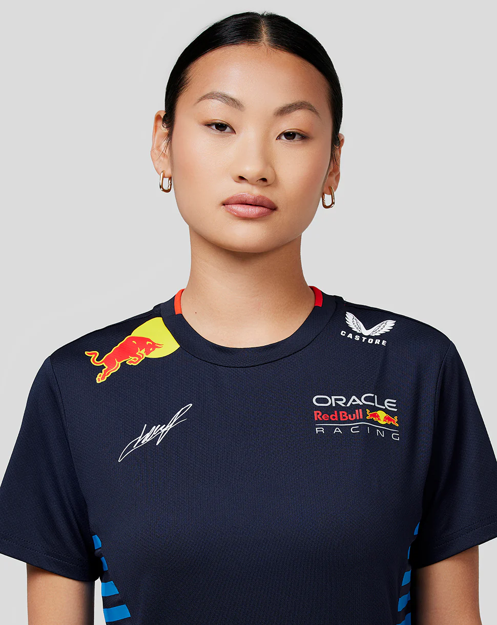 Oracle Red Bull Racing Women's Official Teamline Sergio Checo Perez T-Shirt - Night Sky
