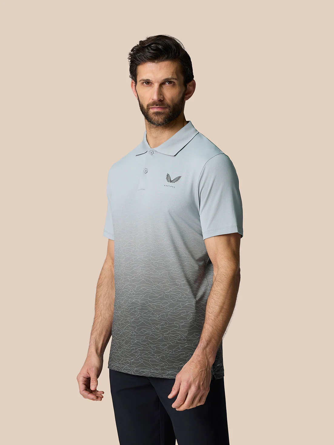 Club Graphic Polo - Mid Grey