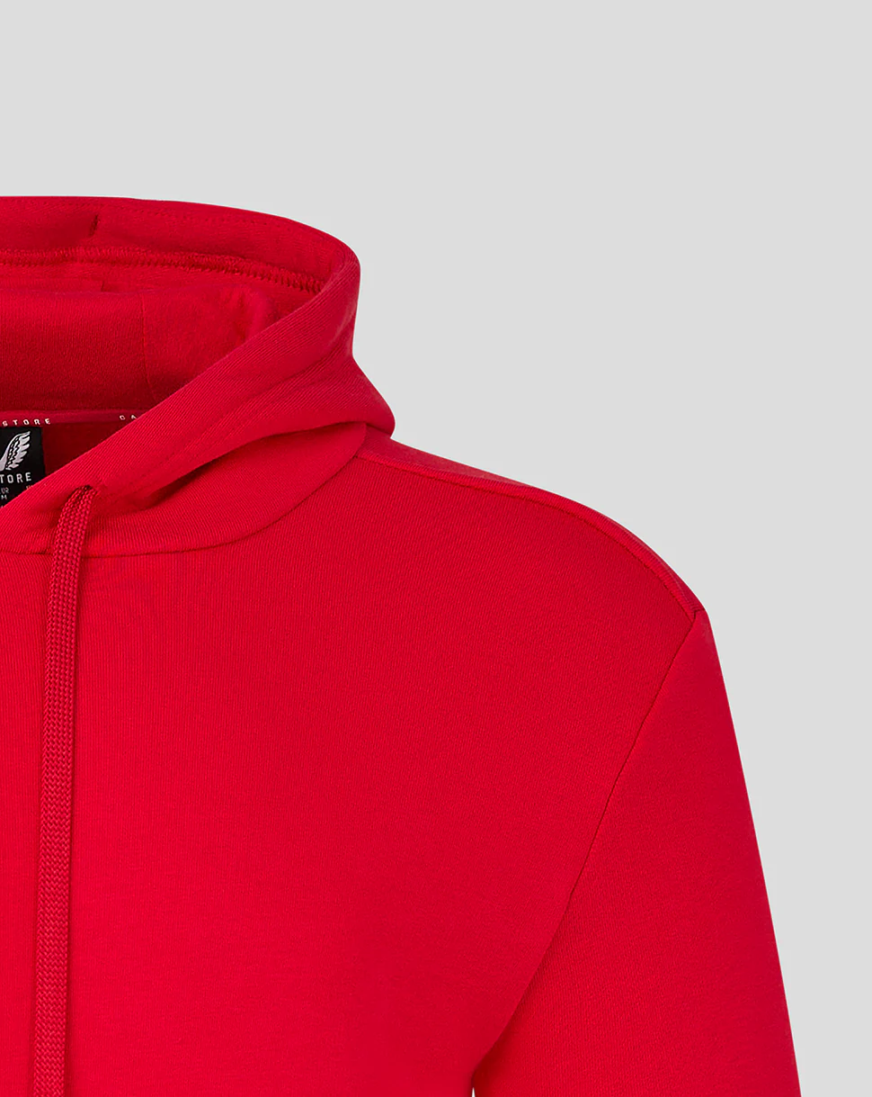 Mens Cotton Leisure Hoodie - True Red