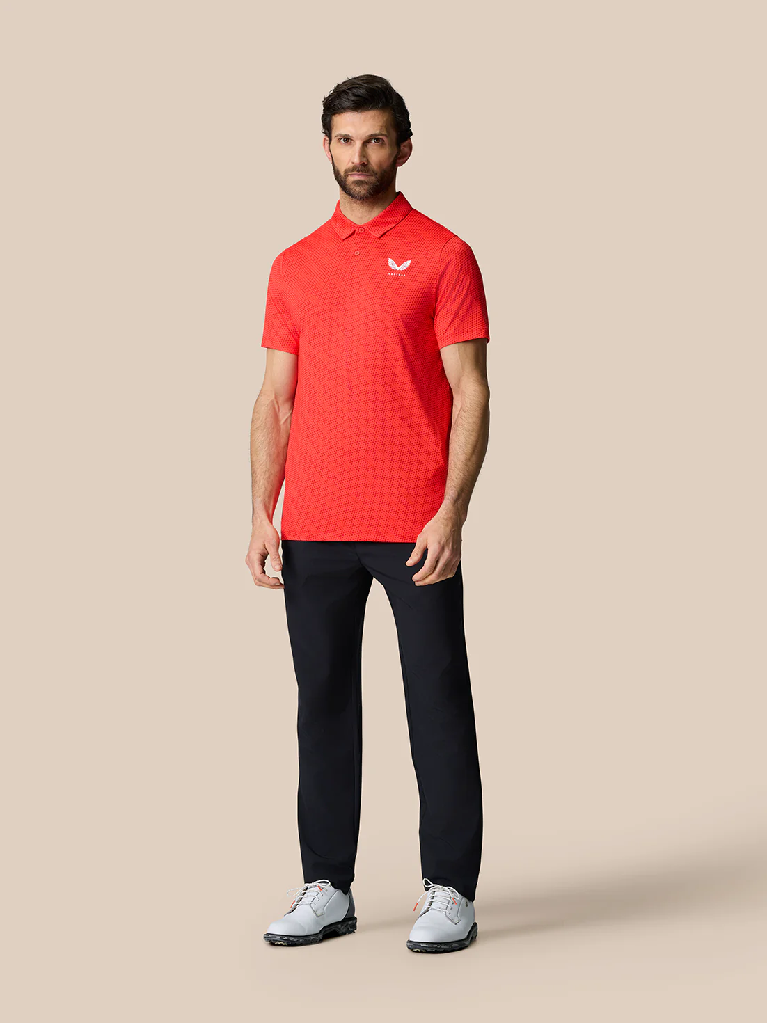 Club Graphic Polo - Poppy Red