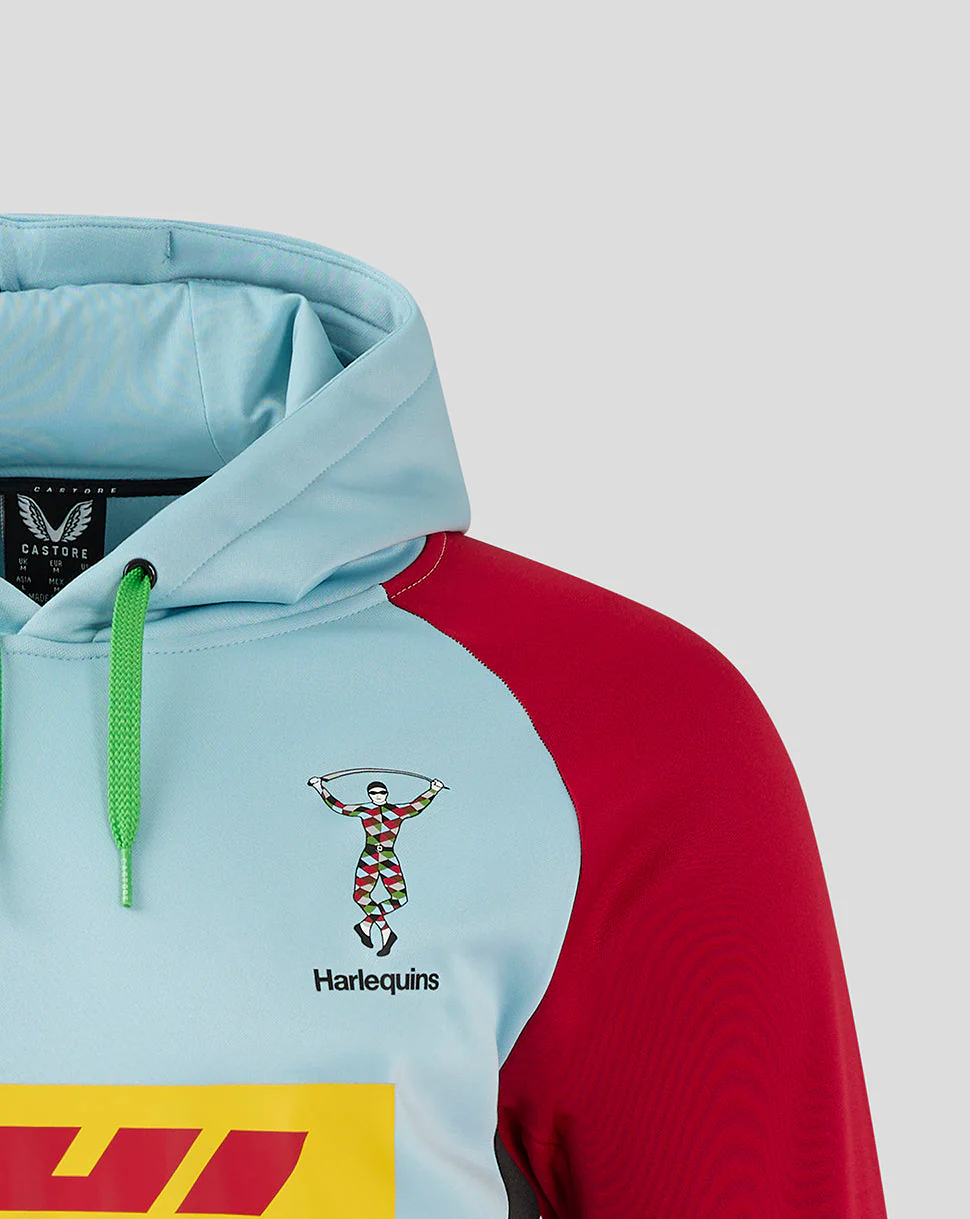 Harlequins Men's 24/25 Overhead Training Hoody - Light Blue