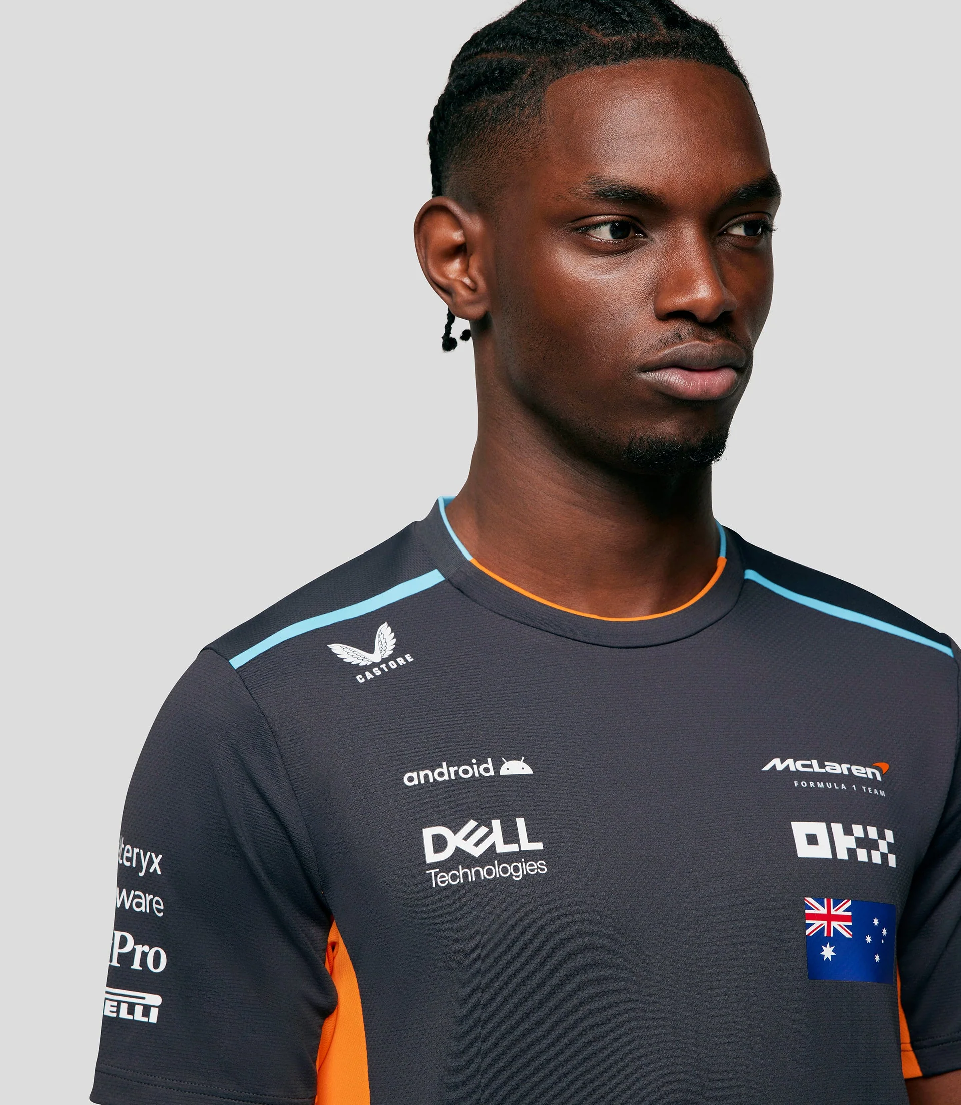 McLAREN MEN'S SET UP T-SHIRT PIASTRI - PHANTOM