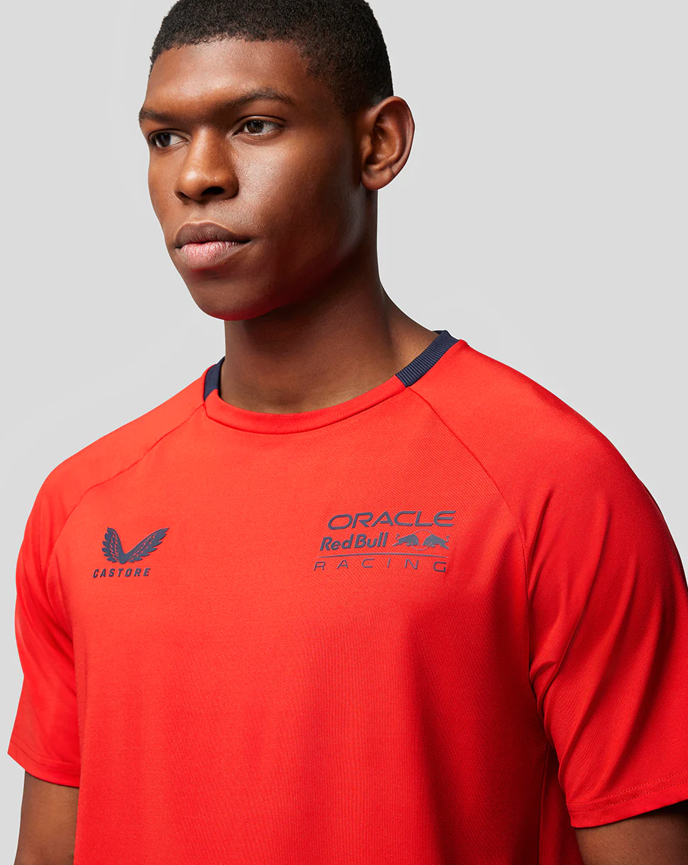 ORACLE RED BULL RACING MENS LIFESTYLE T-SHIRT - FLAME SCARLET