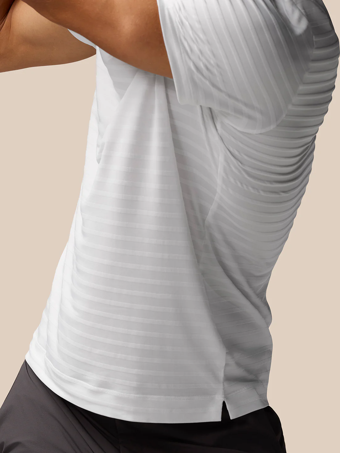 Golf Pinnacle Pique Stripe Polo - White