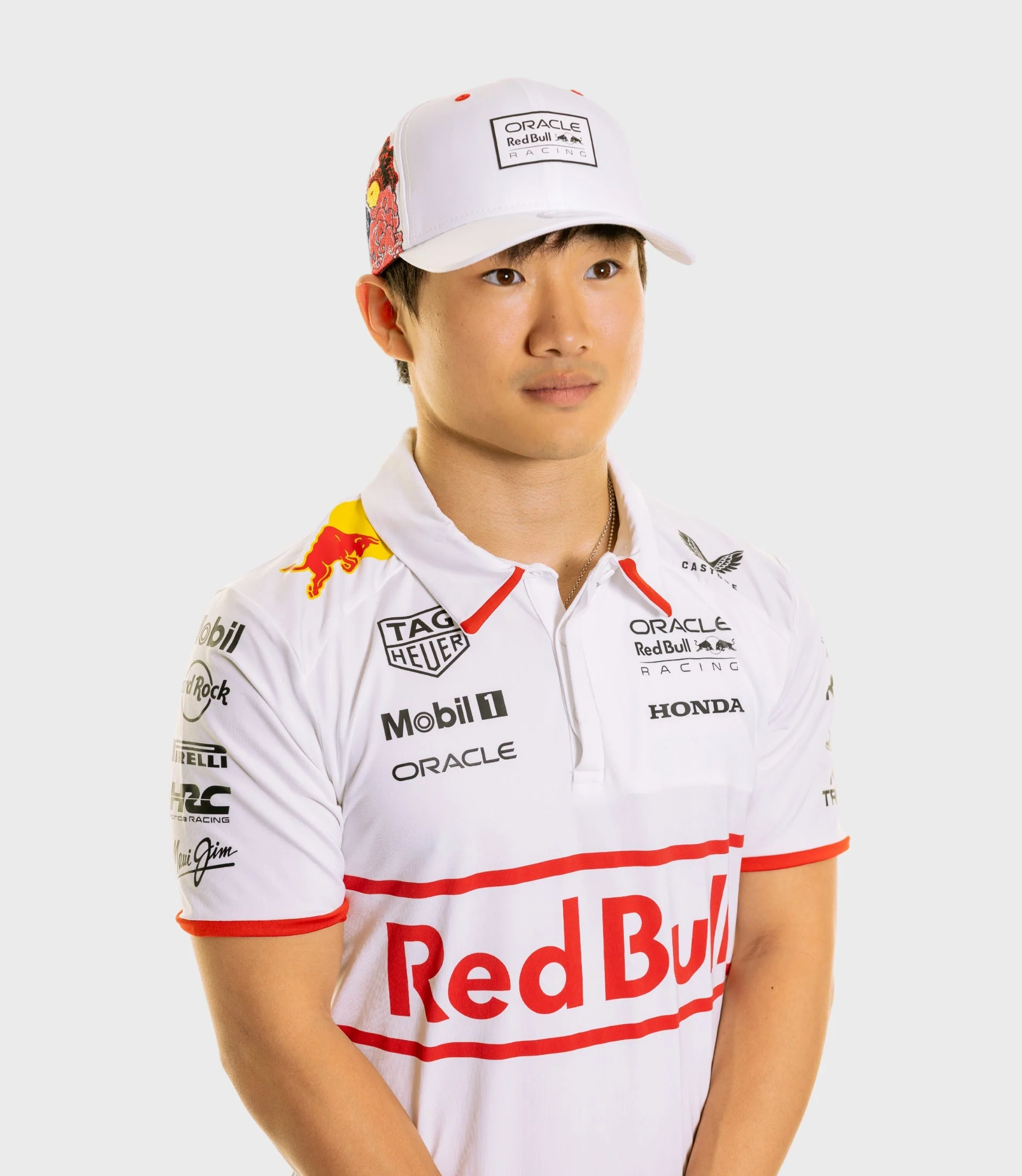 Oracle Red Bull Racing Unisex Japan Special Track Polo (Pre-Order) - White