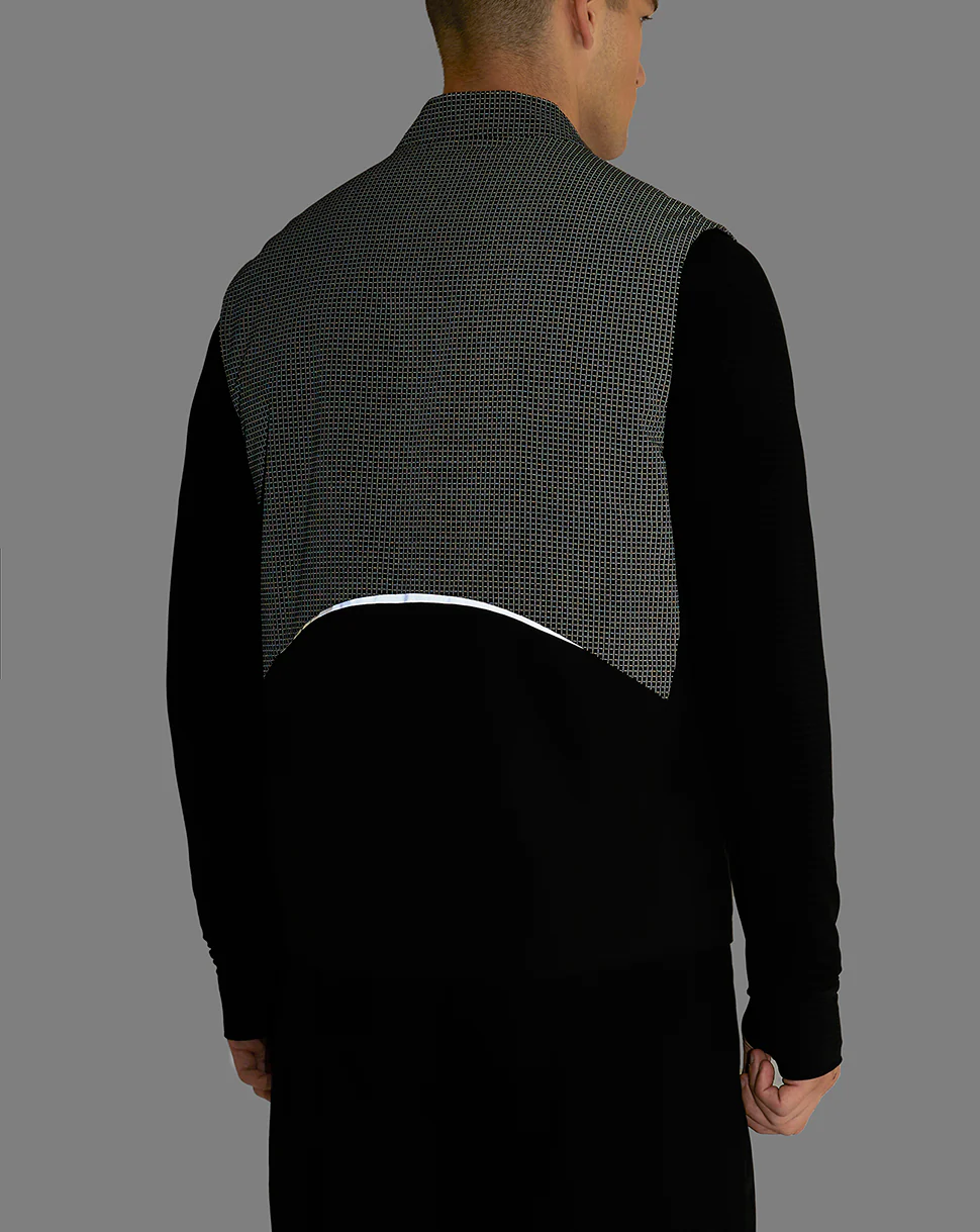 Men’s Light Hybrid Padded Gilet - Reflective Black