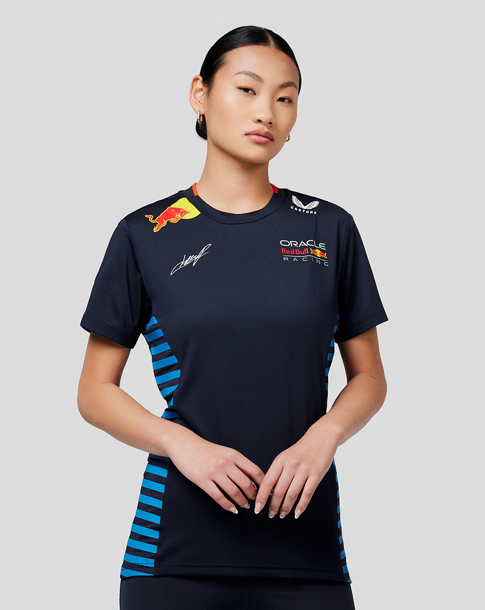 Oracle Red Bull Racing Women's Official Teamline Sergio Checo Perez T-Shirt - Night Sky