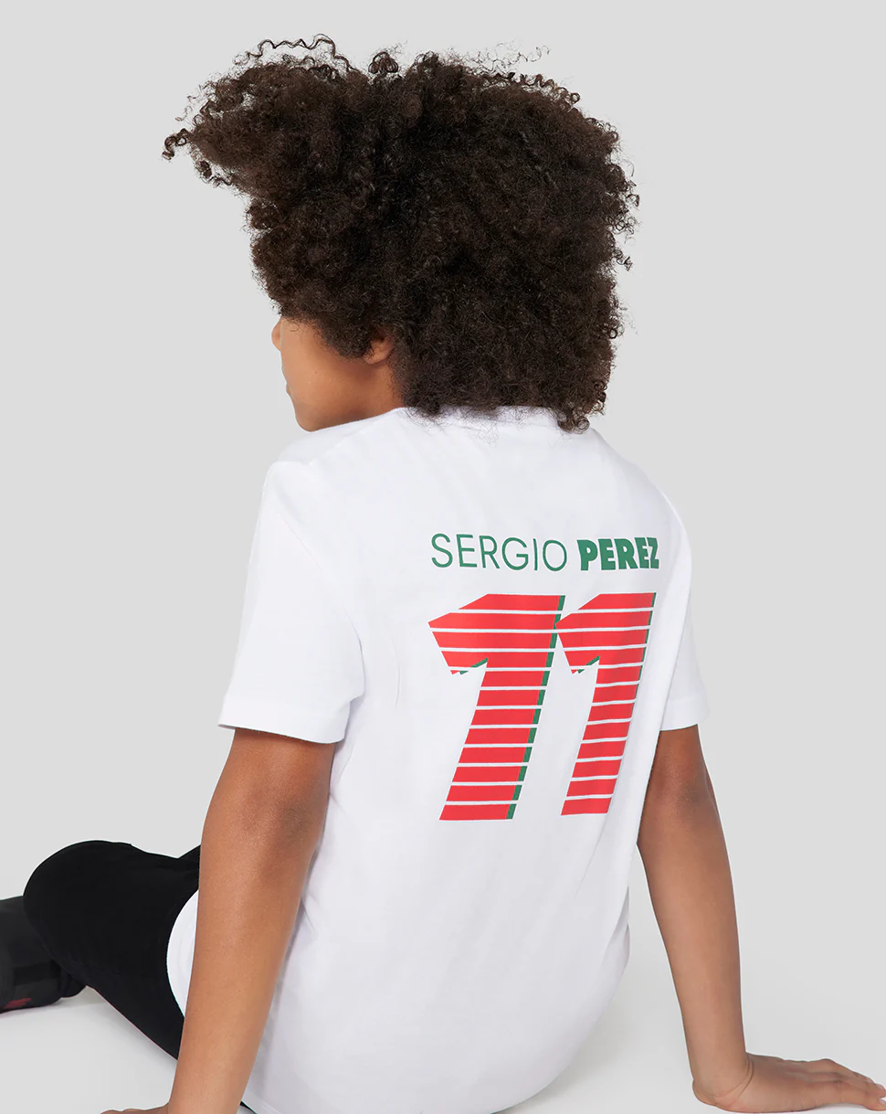 ORACLE RED BULL RACING JUNIOR DRIVER SERGIO CHECO PEREZ T-Shirt - WHITE