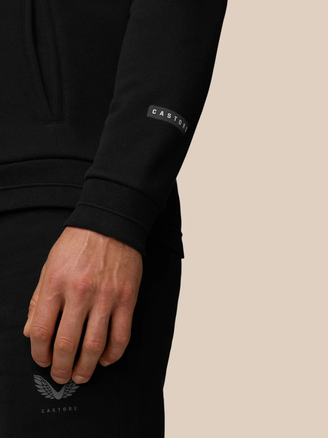 Adapt Fleece Zip-Through Hoodie - Black