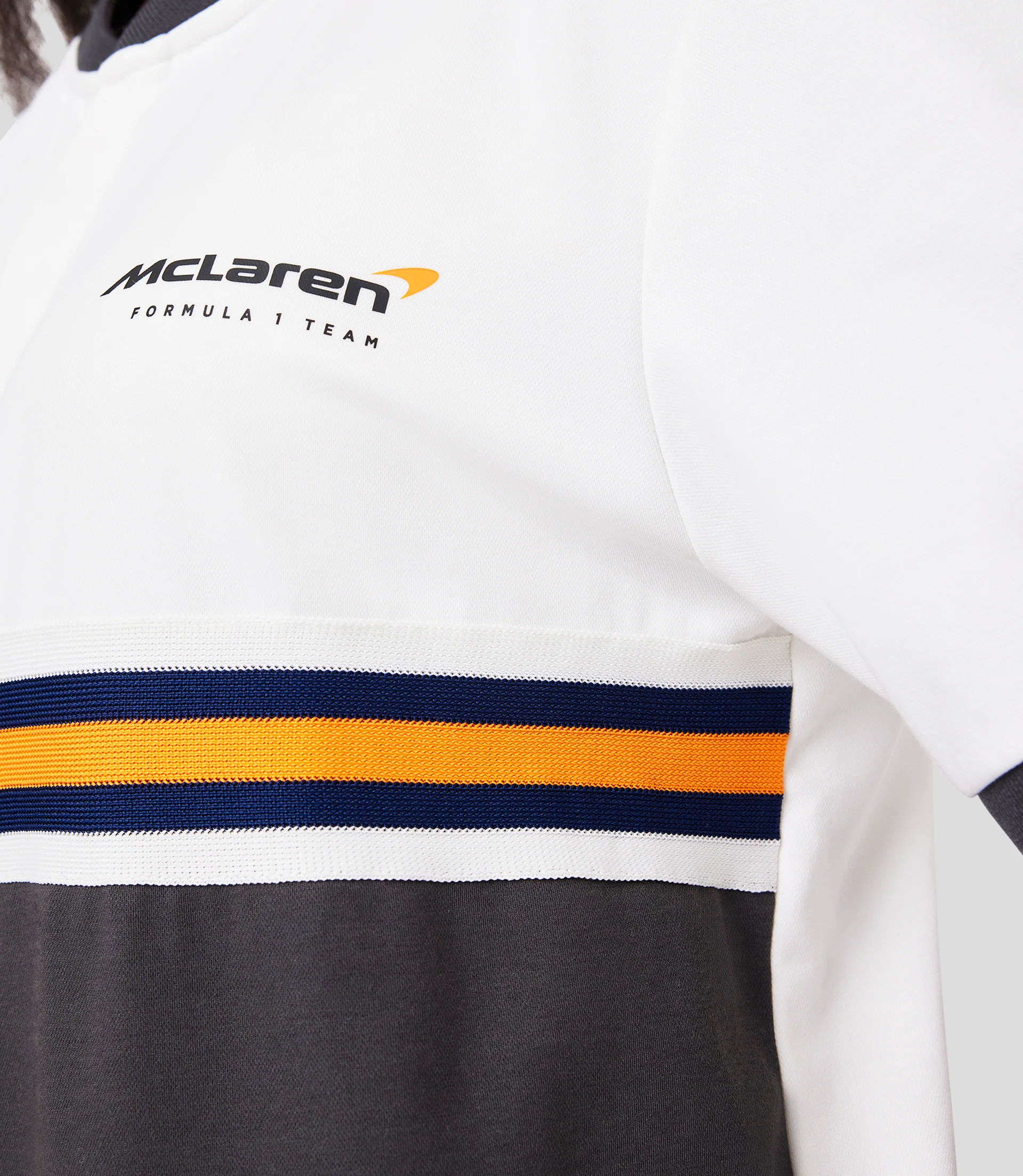 White McLaren Gulf Classic Stripe Polo