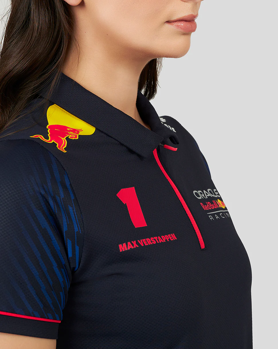 ORACLE RED BULL RACING WOMENS SS POLO SHIRT DRIVER MAX VERSTAPPEN - NIGHT SKY