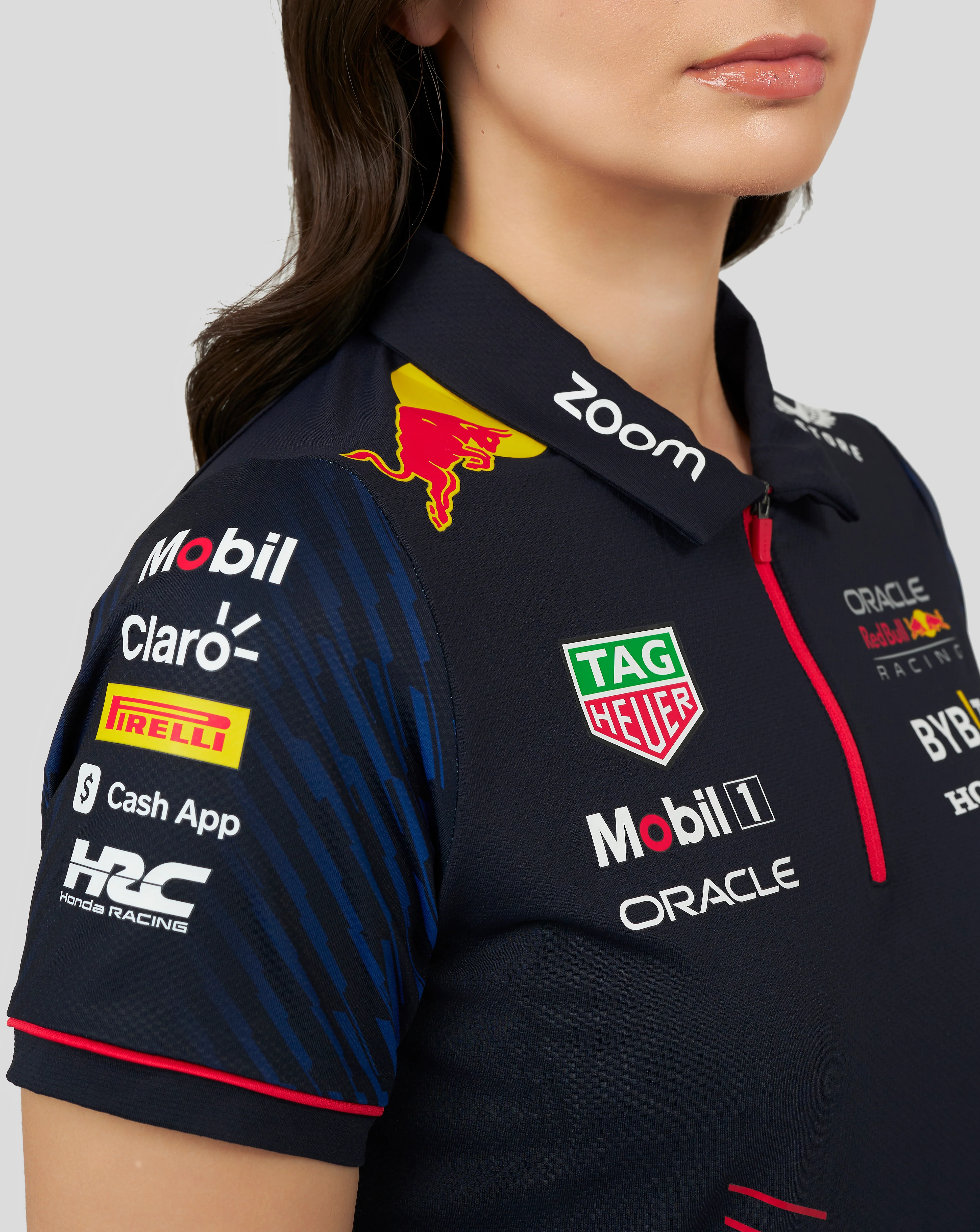 ORACLE RED BULL RACING WOMENS SS POLO SHIRT - NIGHT SKY
