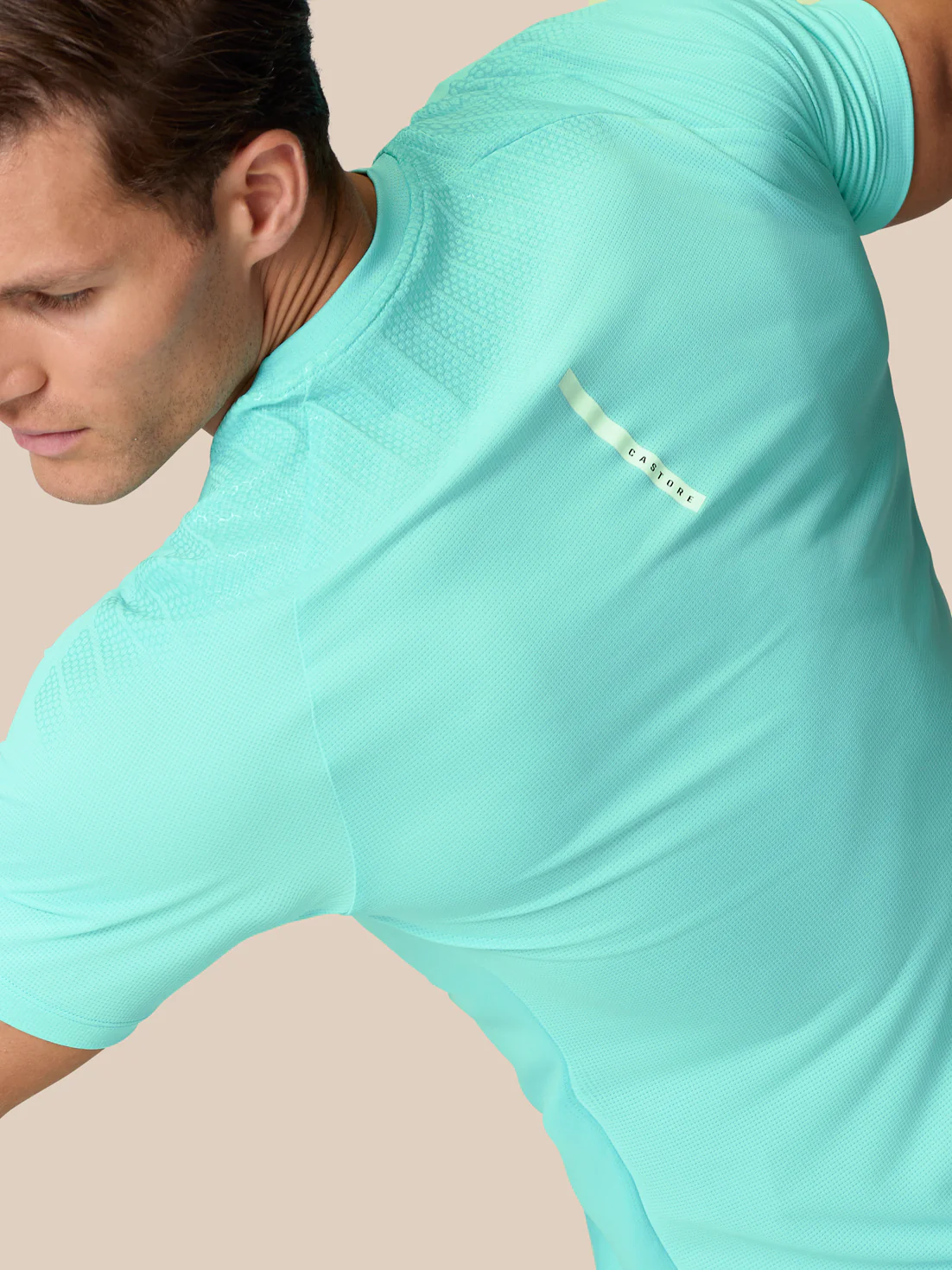 Flow Training Muscle Grip T-Shirt - Light Aqua