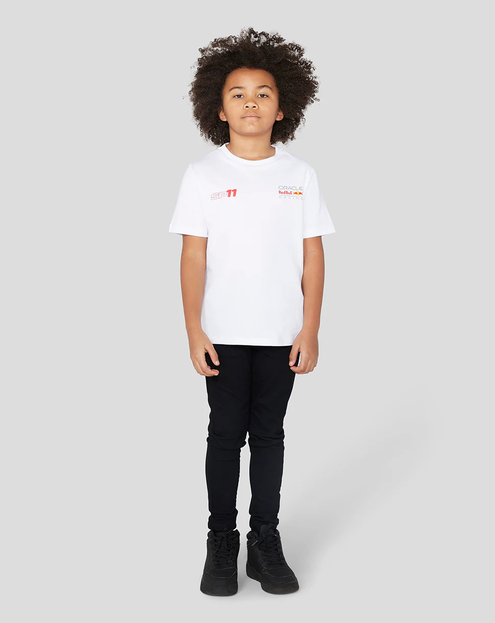 ORACLE RED BULL RACING JUNIOR DRIVER SERGIO CHECO PEREZ T-Shirt - WHITE