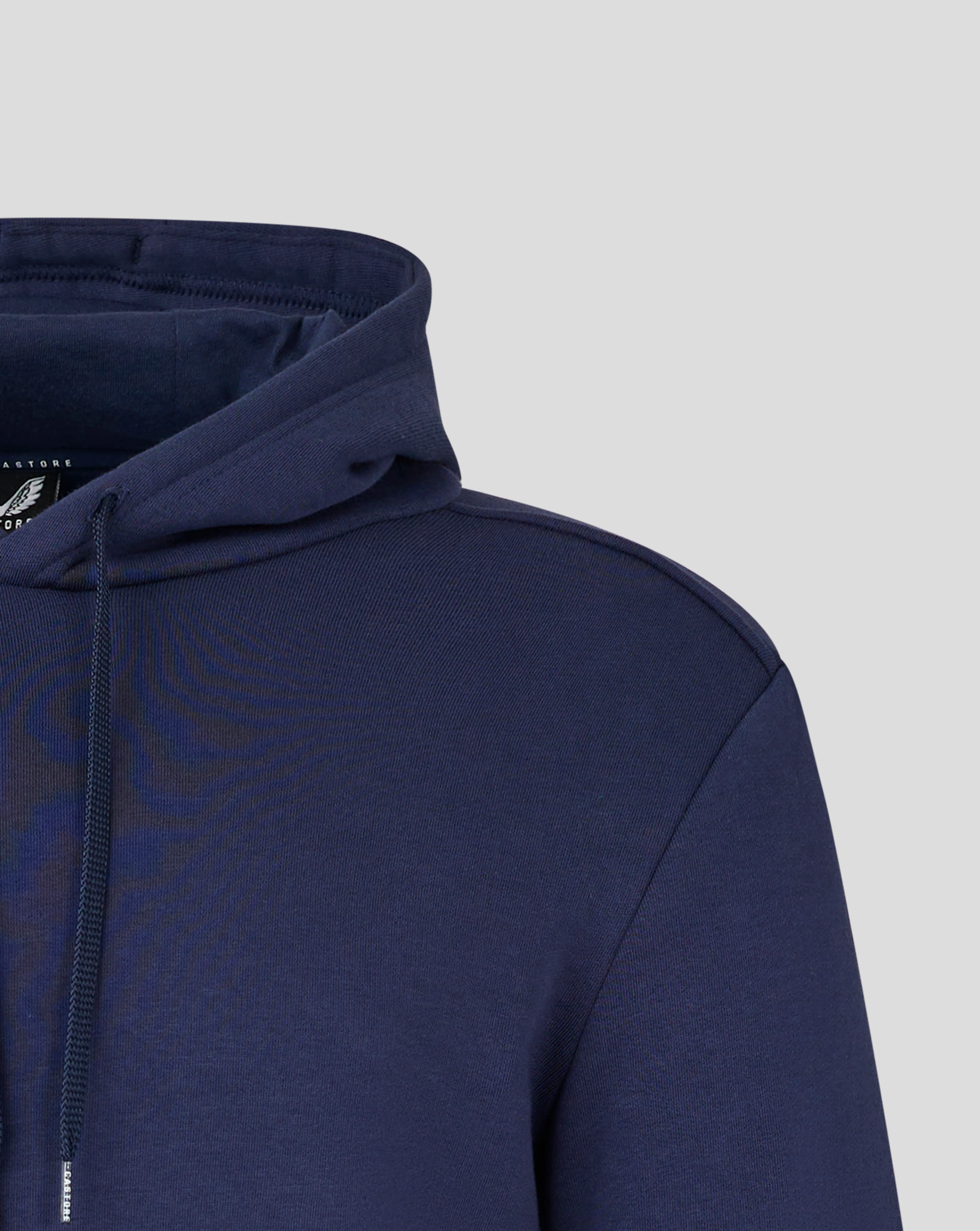 Mens Cotton Leisure Hoodie - Peacoat