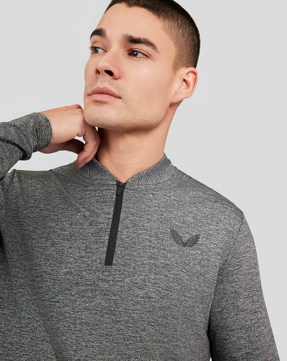 Onyx Mens Castore X 007 Mesh Panel 1/4 Zip