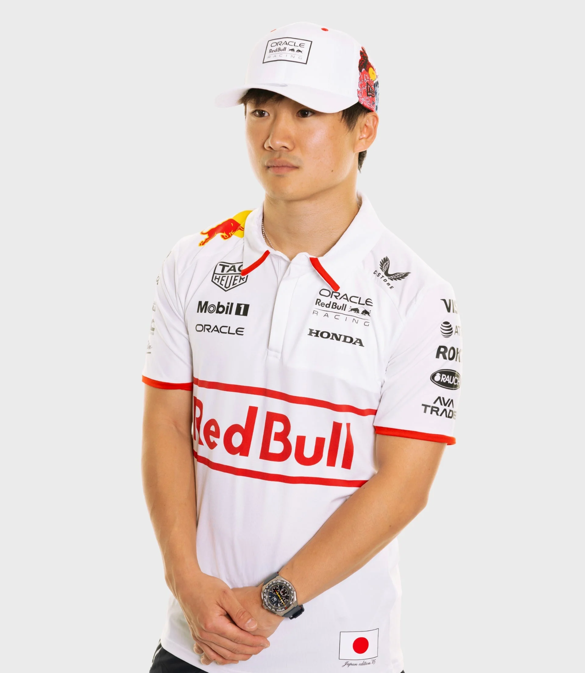Oracle Red Bull Racing Unisex Japan Special Track Polo (Pre-Order) - White