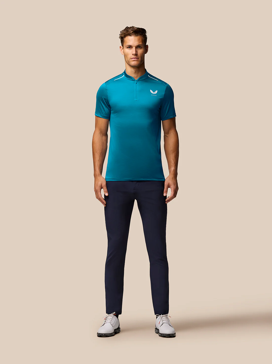 Pinnacle Golf Varsity Polo - Dark Green