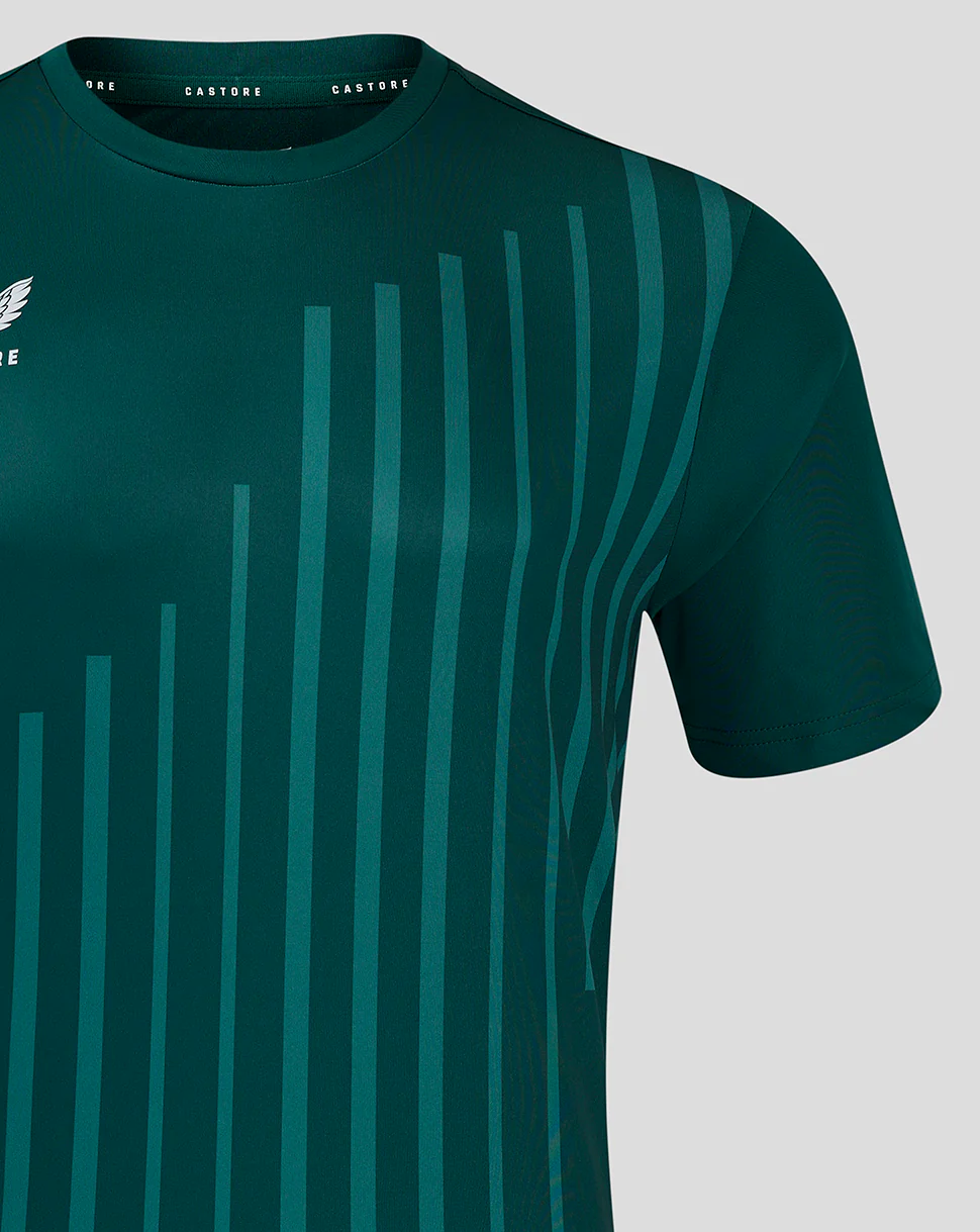 SS LINEAR PRINTED TRAINING TEE 5 - BOTANICAL GARDEN / BAYBERRY