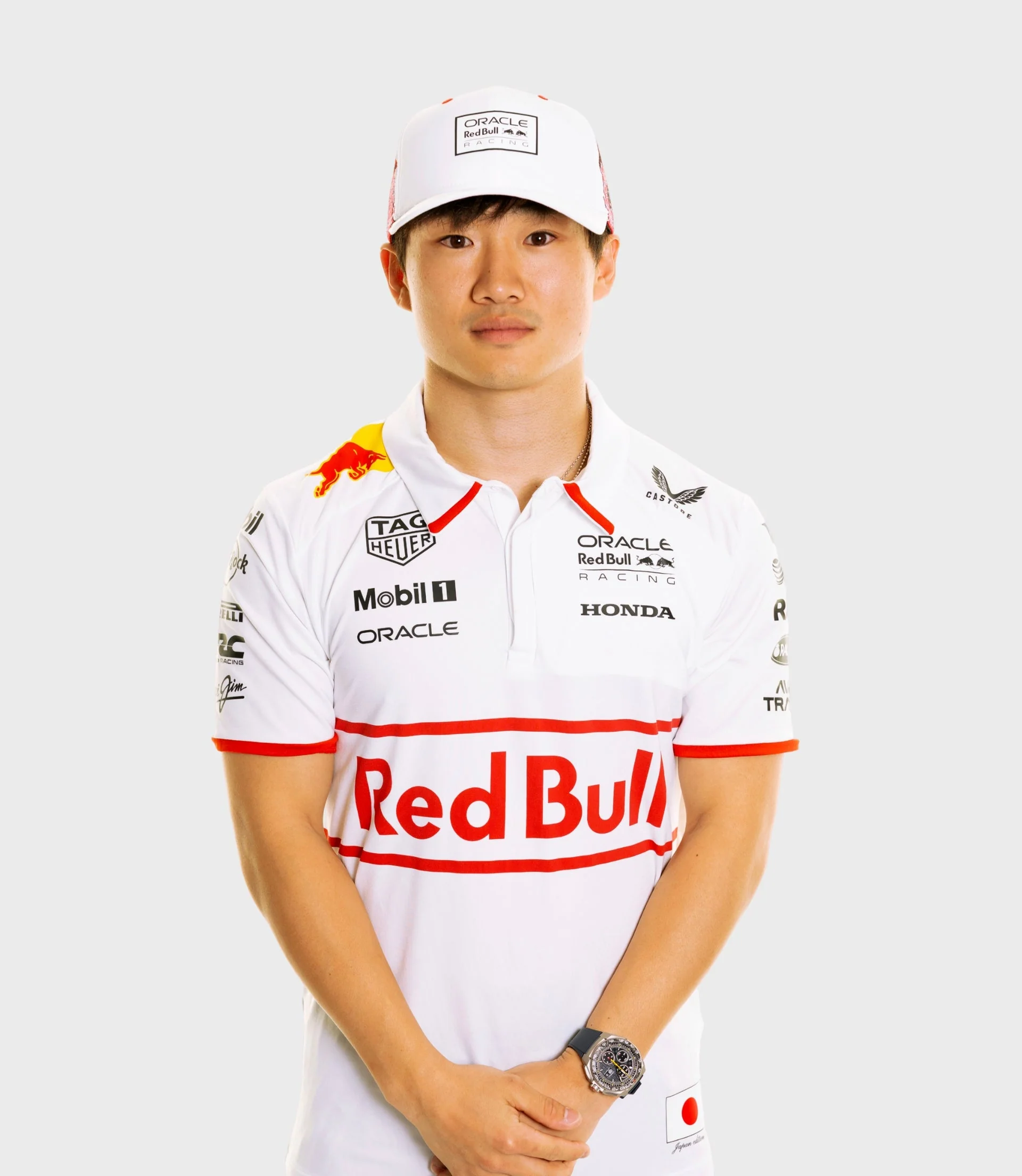 Oracle Red Bull Racing Unisex Japan Special Track Polo (Pre-Order) - White