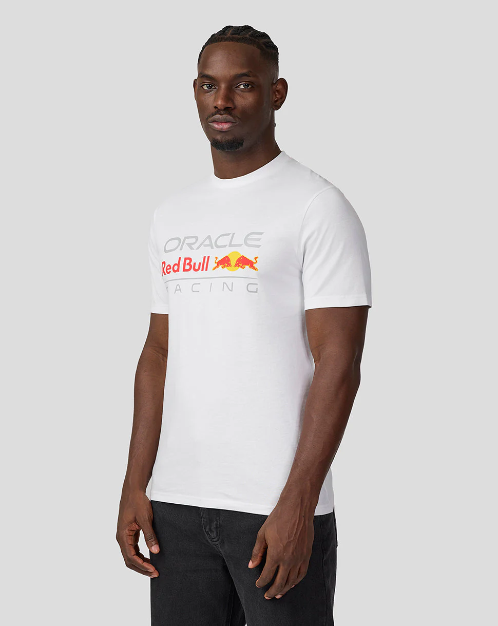 Oracle Red Bull Racing Unisex Large Front Logo T-Shirt - Brilliant White