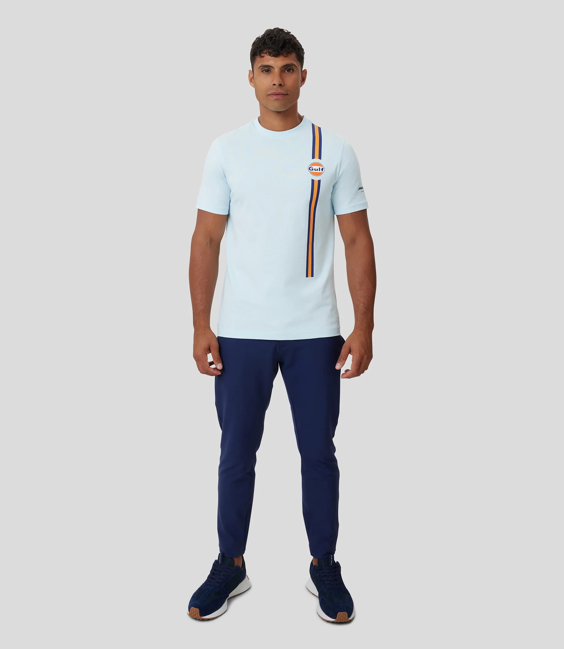 Blue McLaren Gulf Core Logo T-Shirt